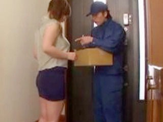 horny japanese milf get's fucked by delivery man with wet nipples in tokyo (without quotes)